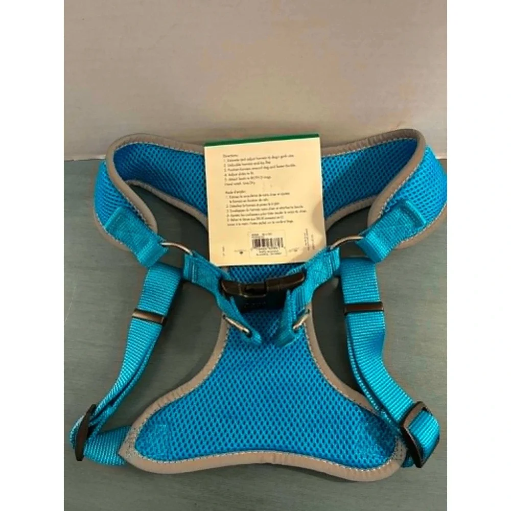 Coastal Dog Harness Large Blue New Reflective Comfort Soft Mesh Wrap Harness